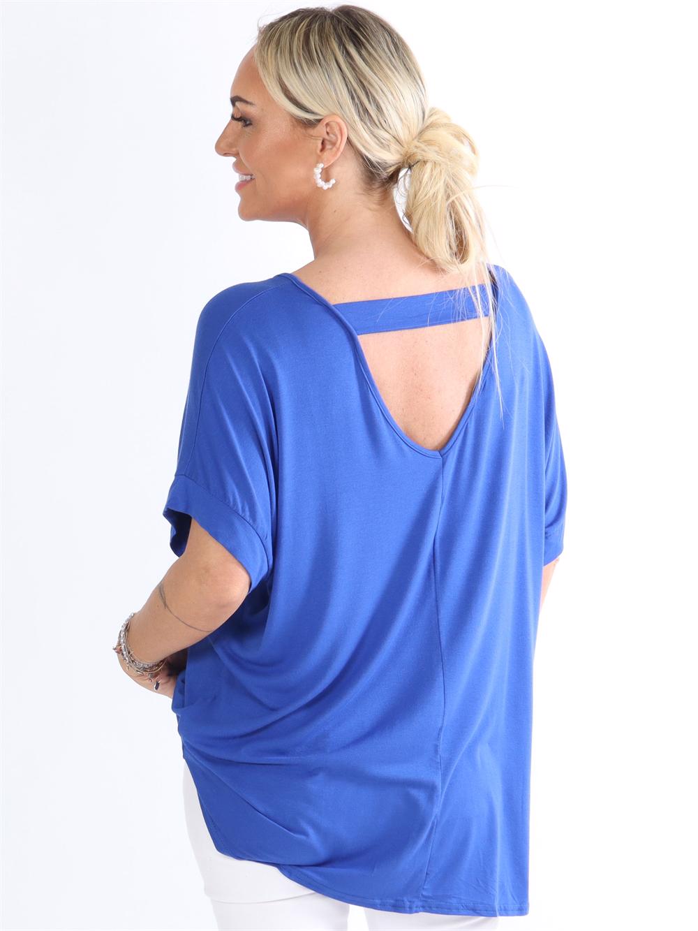 Ella Shirt - Bluse med hul i ryggen